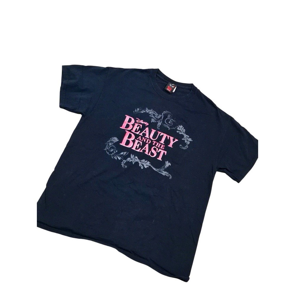 Disney Beauty and the Beast Broadway Musical Black T-Shirt Size L